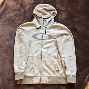 Oakley zip hoodie, insulated hood, Sz L